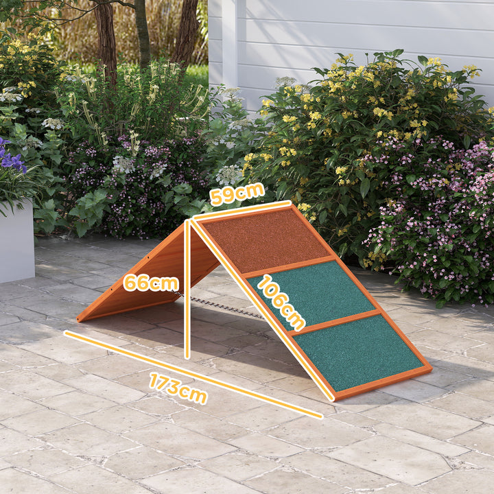 Dog Agility Equipment, Dog Playground Equipment with Non-slip Surface, A-frame, Agility Ramp for All Breeds