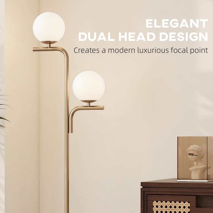 LED Floor Lamp, Modern Standing Lamp with 3 Colour Temperatures, Globe