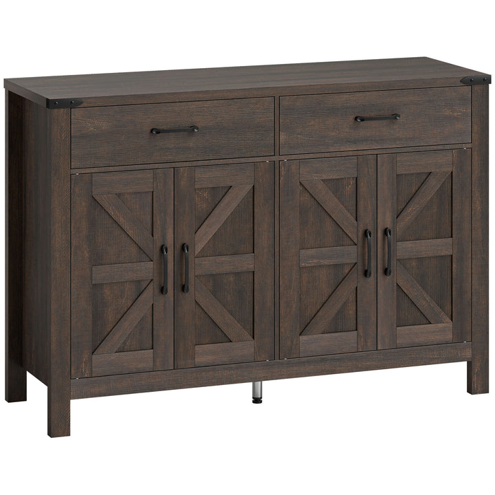 Kitchen Cupboard, Sideboard with 4 Doors, 2 Drawers and 2 Adjustable S
