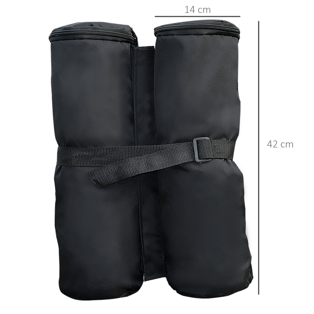 15 kg Heavy Duty Gazebo Weight Sand Bags, 4 pcs Leg Weights Marquee Tent Canopy Base for Trampoline Pop Up Gazebo Tent Parasols