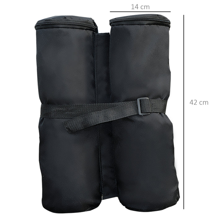 15 kg Heavy Duty Gazebo Weight Sand Bags, 4 pcs Leg Weights Marquee Tent Canopy Base for Trampoline Pop Up Gazebo Tent Parasols