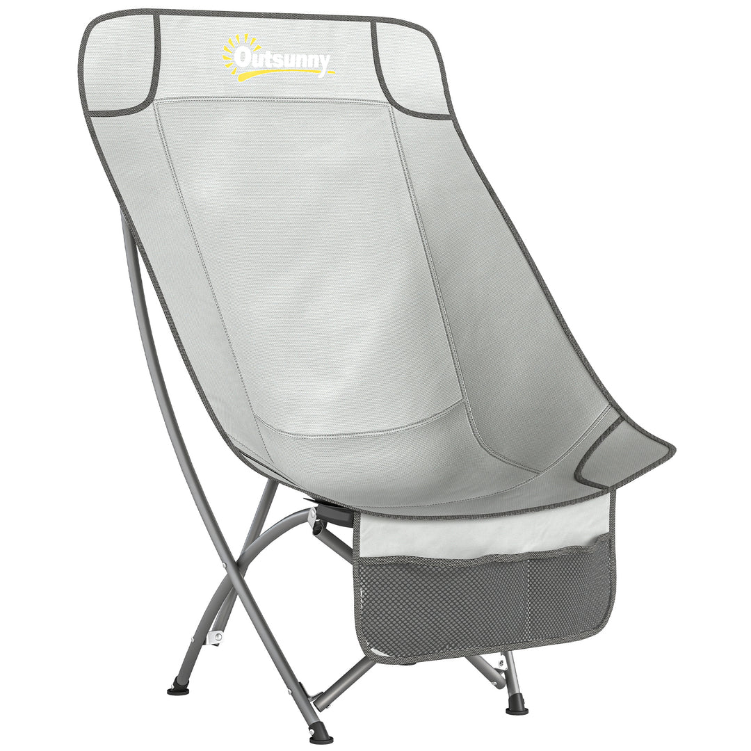 Camping Chair for Adults Heavy Duty Folding Camp Chair with Side Pocke