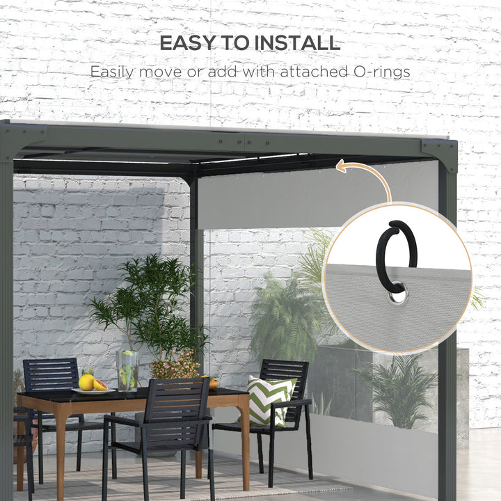 Set of Two 3 x 2m Replacement Pergola Panels - Grey