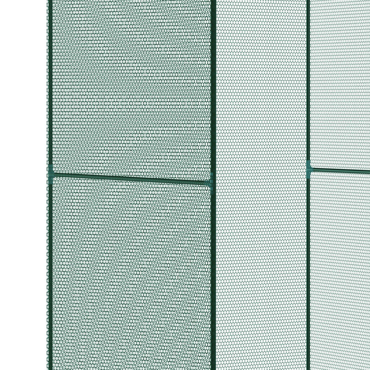 120 x 120cm Compact Plant Cage, with Netting - Green