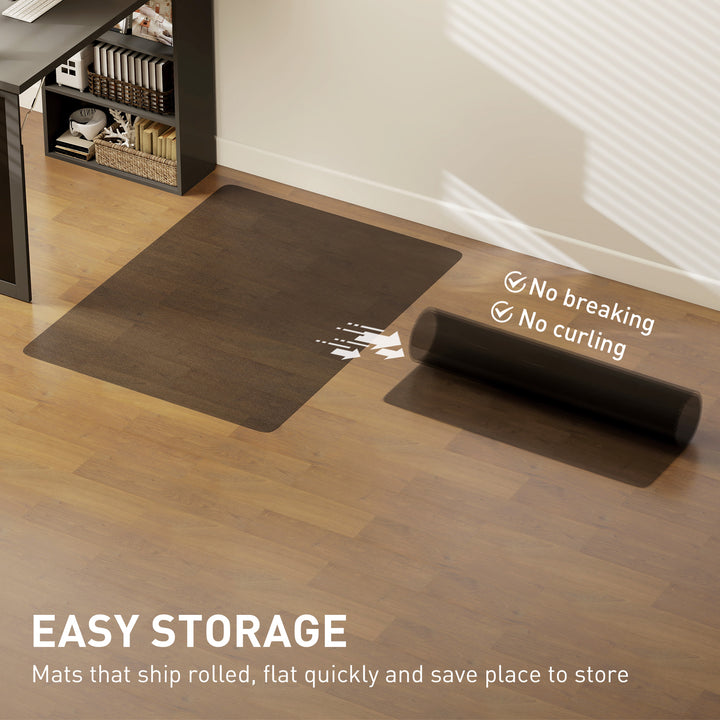 Chair Mat for Hard Floors, 90 x 120 cm Non-Slip Floor Mats for Wood/Tile Protection, Office & Home, Black