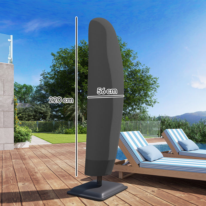 Parasol Cover, 300D Oxford Cantilever Umbrella Cover Fit for 2-4m - view 3
