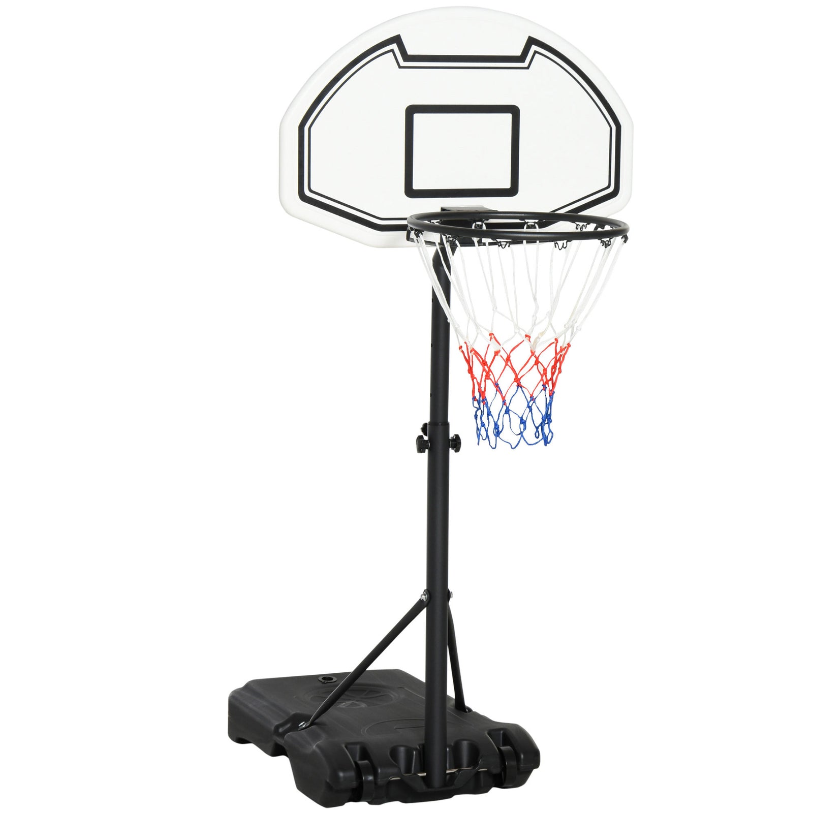94-123cm Adjustable Height Basketball Hoop and Stand