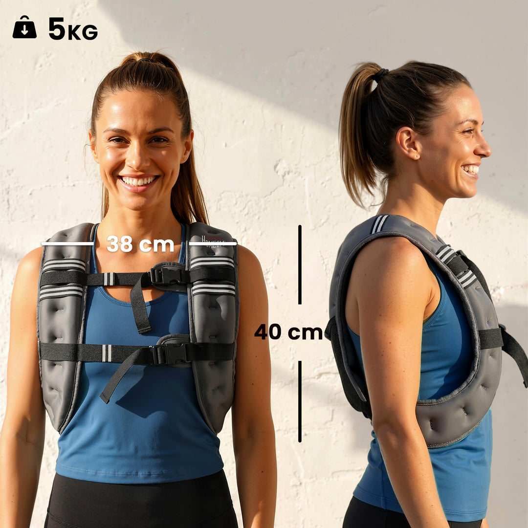 5KG Weighted Vest, Running Weight Vest with Adjustable Strap, Convenie