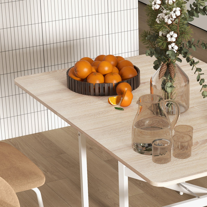 4-6 Person Drop Leaf Dining Table - Oak