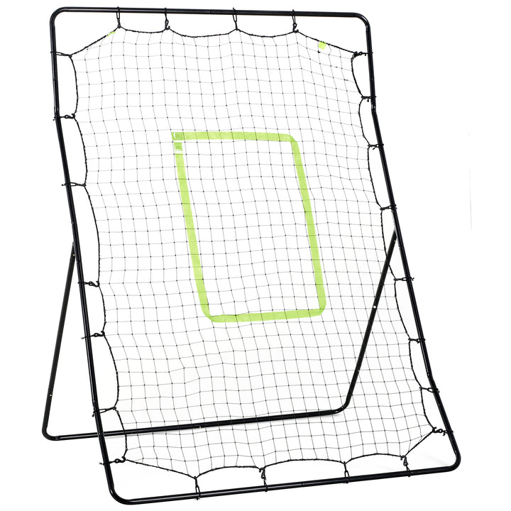 HOMCOM Football Rebounder Net Kids Adults Soccer Game Spot Baseball Softball Training Aid Practise Target Strike Shot Goal Play | Aosom UK