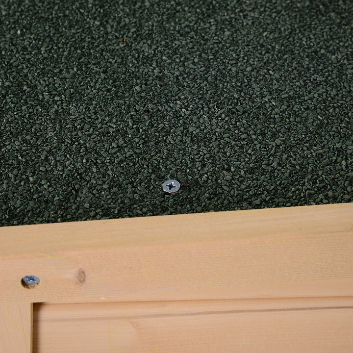 MCL Wooden Small Shed, Garden Storage Shed with Shelves and Bolt Latch, 75L x 56W x115H cm, Natural