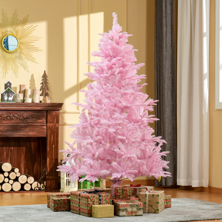 MCL 6FT Artificial Christmas Tree Holiday Xmas Holiday Tree Decoration with Automatic Open for Home Party, Pink