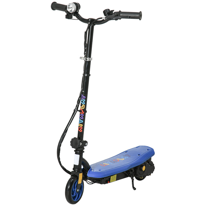 MCL Foldable Electric Scooter, with LED Headlights, for Ages 7-14 Years, Blue
