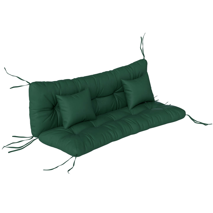 Outdoor Seat Cushions Back Cushion with 2 Pillows, Water Repellent Sea