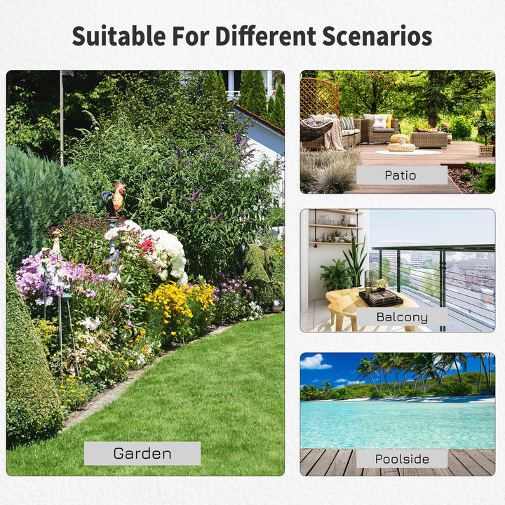 11kg Square Cement Parasol Base Concrete Umbrella Weight Stand Holder Patio Outdoor Garden Black