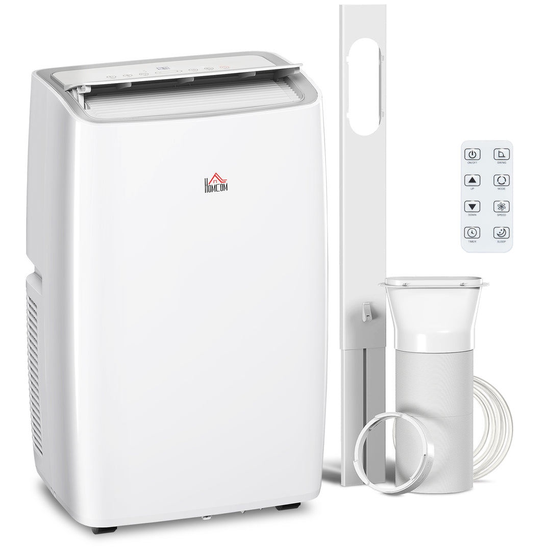 Portable Air Conditioner 12000 BTU, 4-in-1 Air Conditioning Unit, Dehumidifier, Cooling, Fan, Sleep Mode with 3 Speeds, Remote Control, LED Display, 24H Timer, Window Kit, Children Lock, 35m²