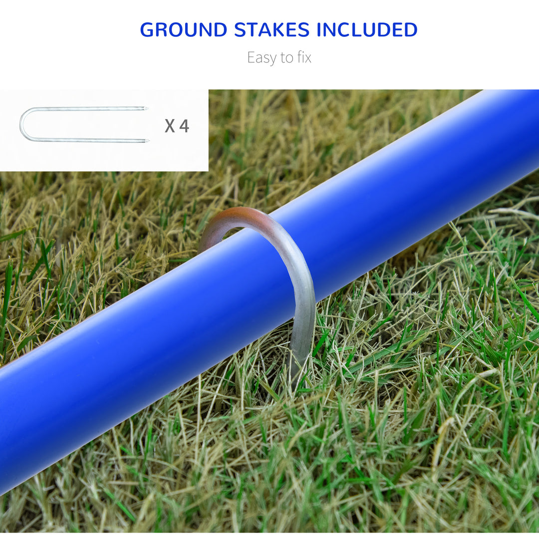 Four-Piece Portable Dog Agility Equipment - Blue