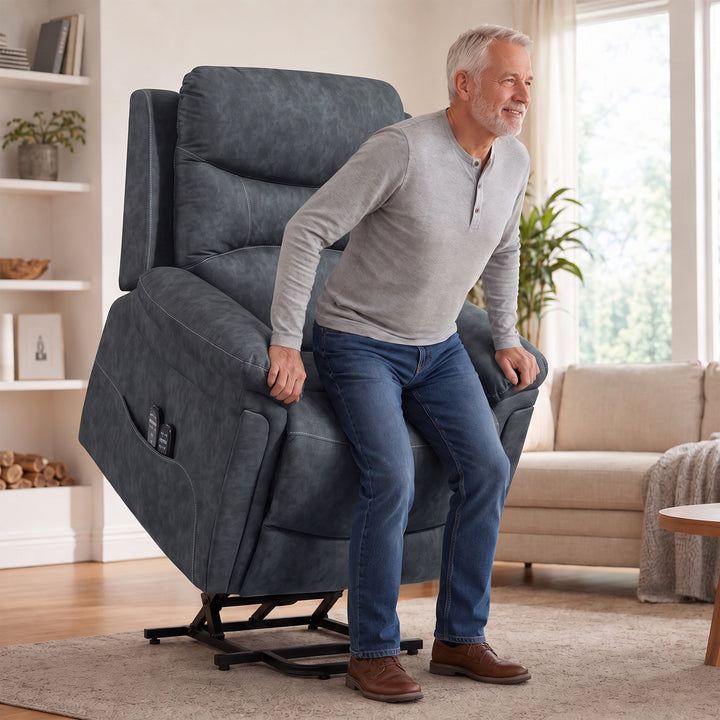 Riser Recliner Chair with Massage and Heat, Electric Lift Recliner - view 2
