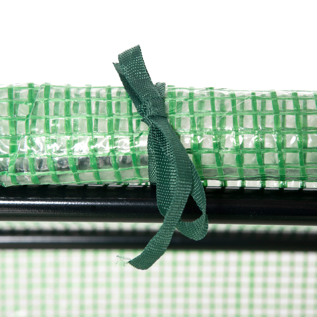 MCL Mini Greenhouse, Small Plant Grow House for Outdoor with Durable PE Cover, Observation Windows, 120 x 60 x 60 cm, Green