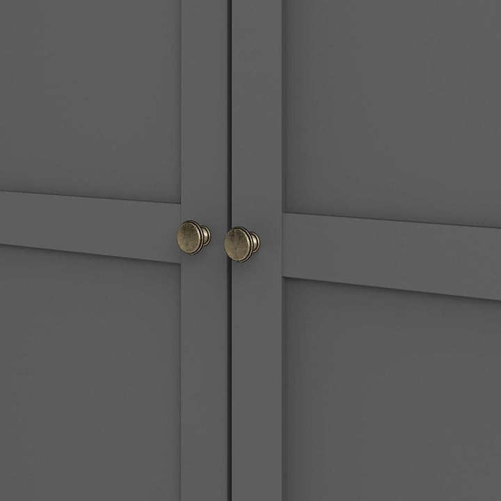 Paris Wardrobe with 2 Doors in Matt Grey