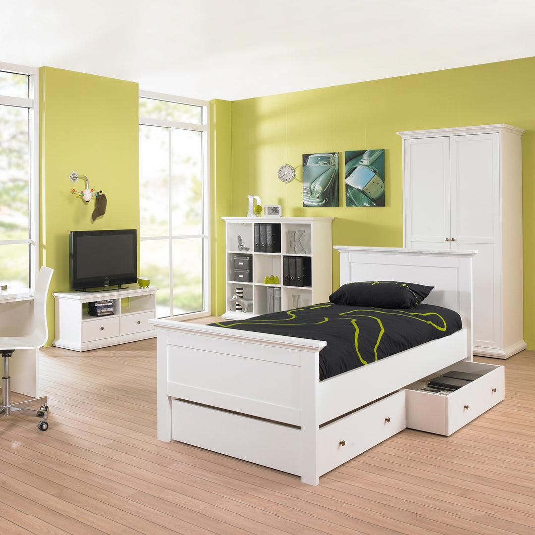 Paris Underbed Storage Drawer for Single Bed in White