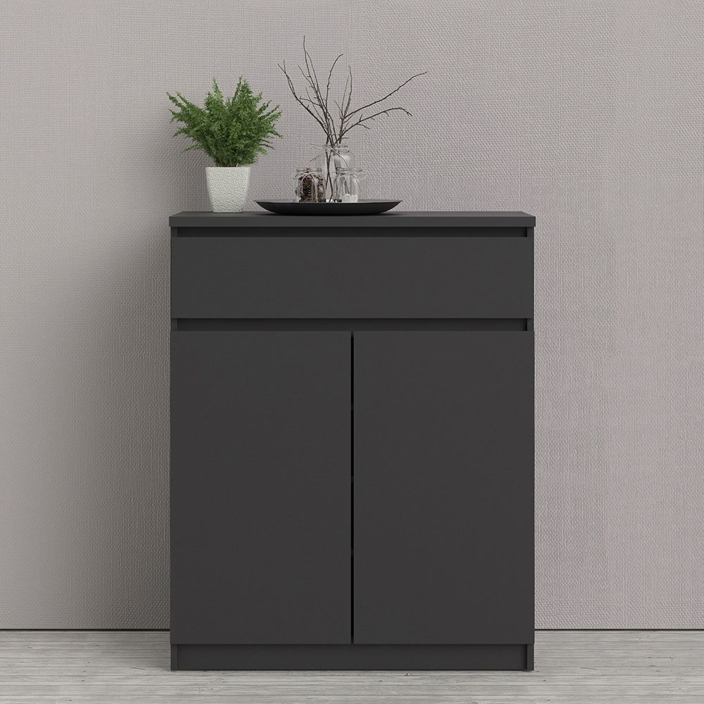 Naia Sideboard - 1 Drawer 2 Doors in Black Matt