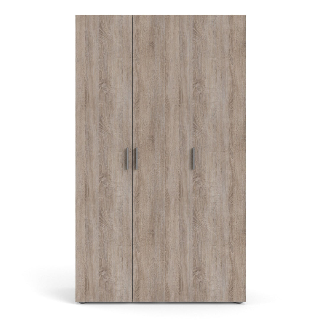 Pepe Wardrobe with 3 doors in Truffle Oak