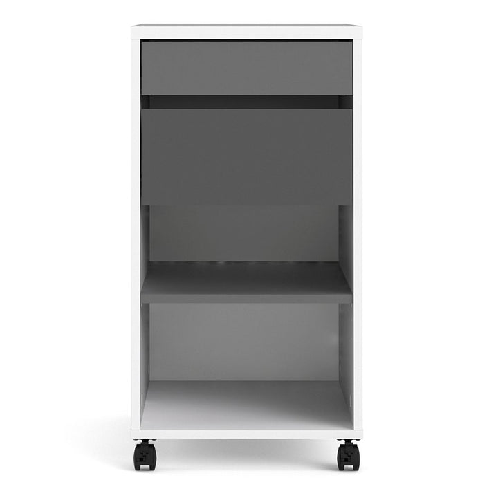 Function Plus Mobile file cabinet 2 drawers + 1 shelf