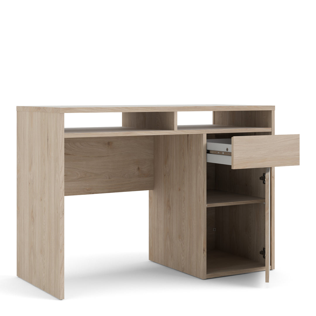 Function Plus Desk 1 Door 1 Drawer in Jackson Hickory Oak