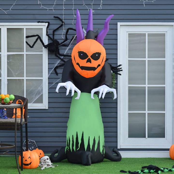 Halloween Pumpkin Ghost Inflatable LED Lights Accessories Scary Ghoul Outdoor Kids Party Theme Display