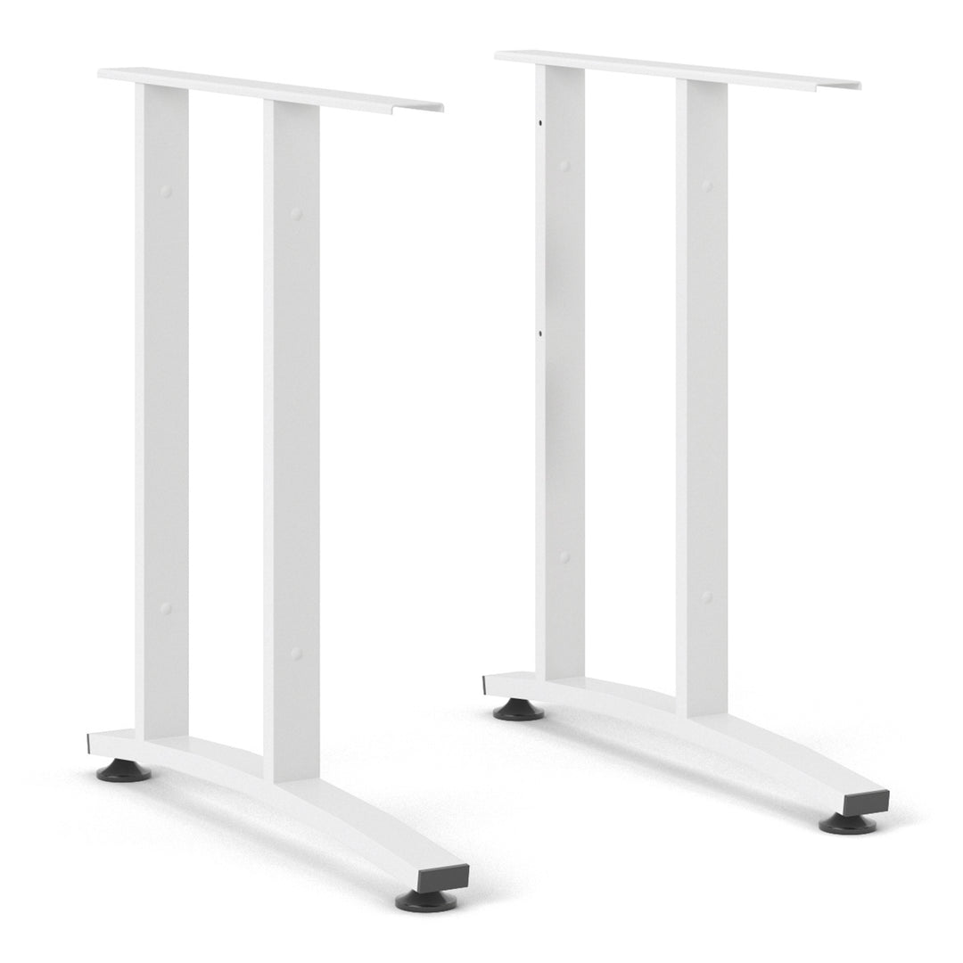 Prima Desk 150 cm in White with White legs