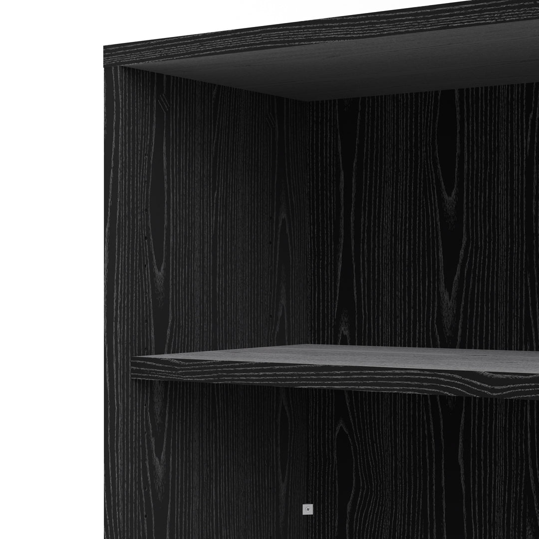 Prima Bookcase 5 Shelves in Black woodgrain