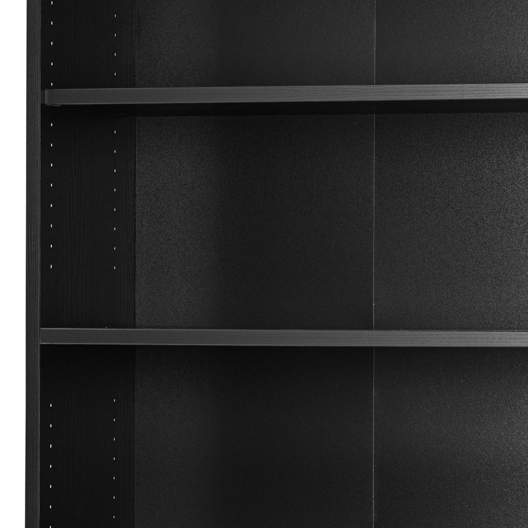 Prima Bookcase 5 Shelves in Black woodgrain