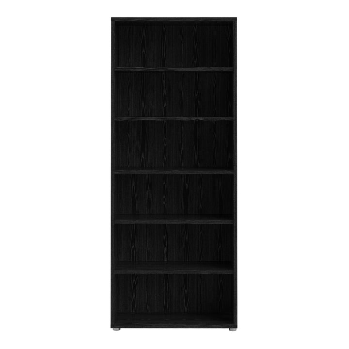 Prima Bookcase 5 Shelves in Black woodgrain