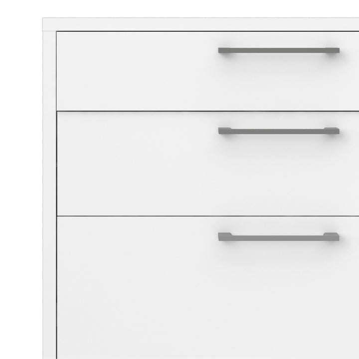 Prima Office Storage With 2 Drawers + 2 File Drawers In White