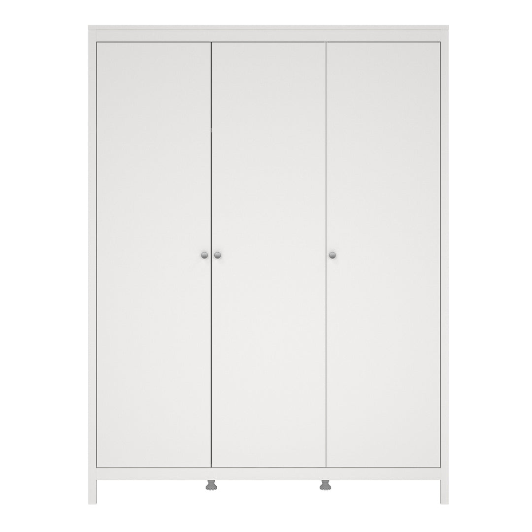 Madrid Wardrobe with 3 doors in White