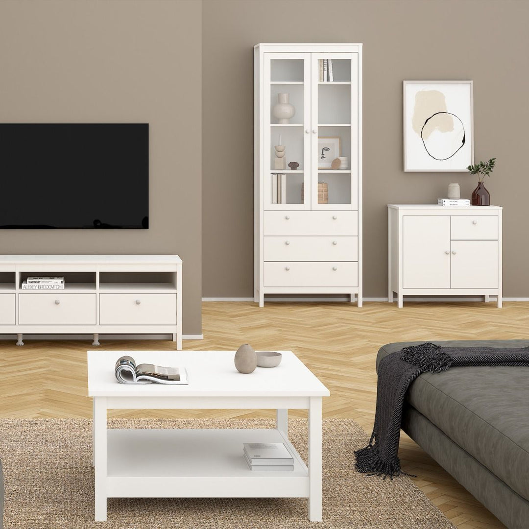 Madrid Sideboard 2 doors + 1 drawer in White