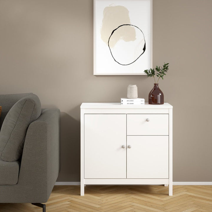 Madrid Sideboard 2 doors + 1 drawer in White