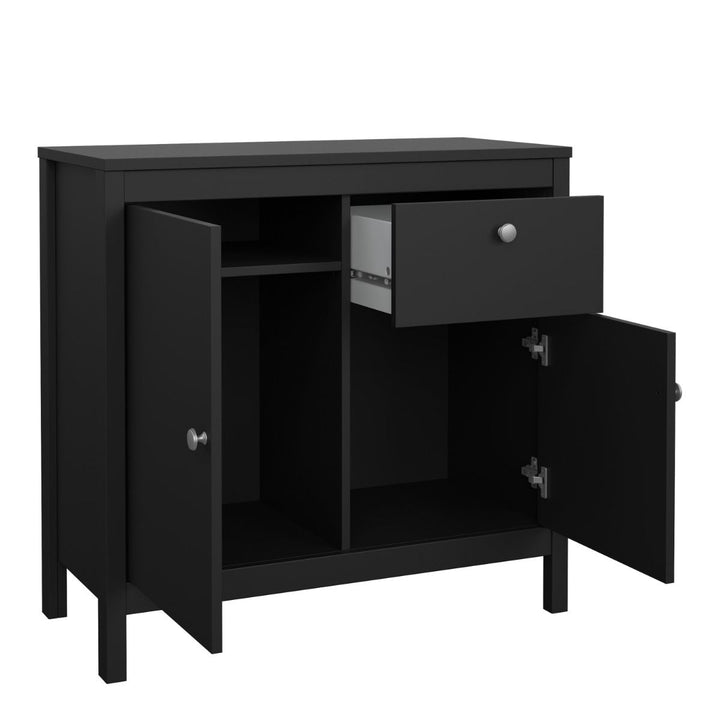 Madrid Sideboard 2 doors + 1 drawer in Matt Black