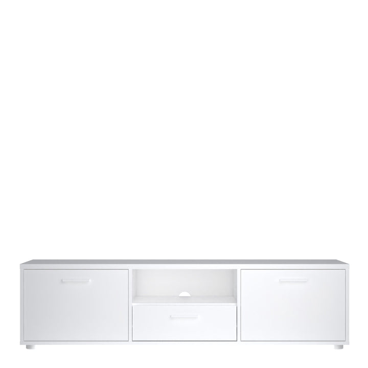 Media TV-unit with 2 doors + 1 drawer 147 cm White