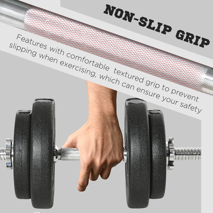 MCL 20KG Adjustable Weights Dumbbells Set, Dumbbell Hand Weights for Home Office Gym Body Fitness Lifting Training, Black