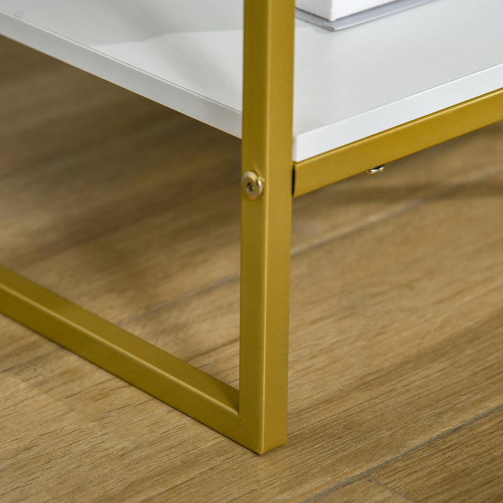 Modern Bedside Table - White