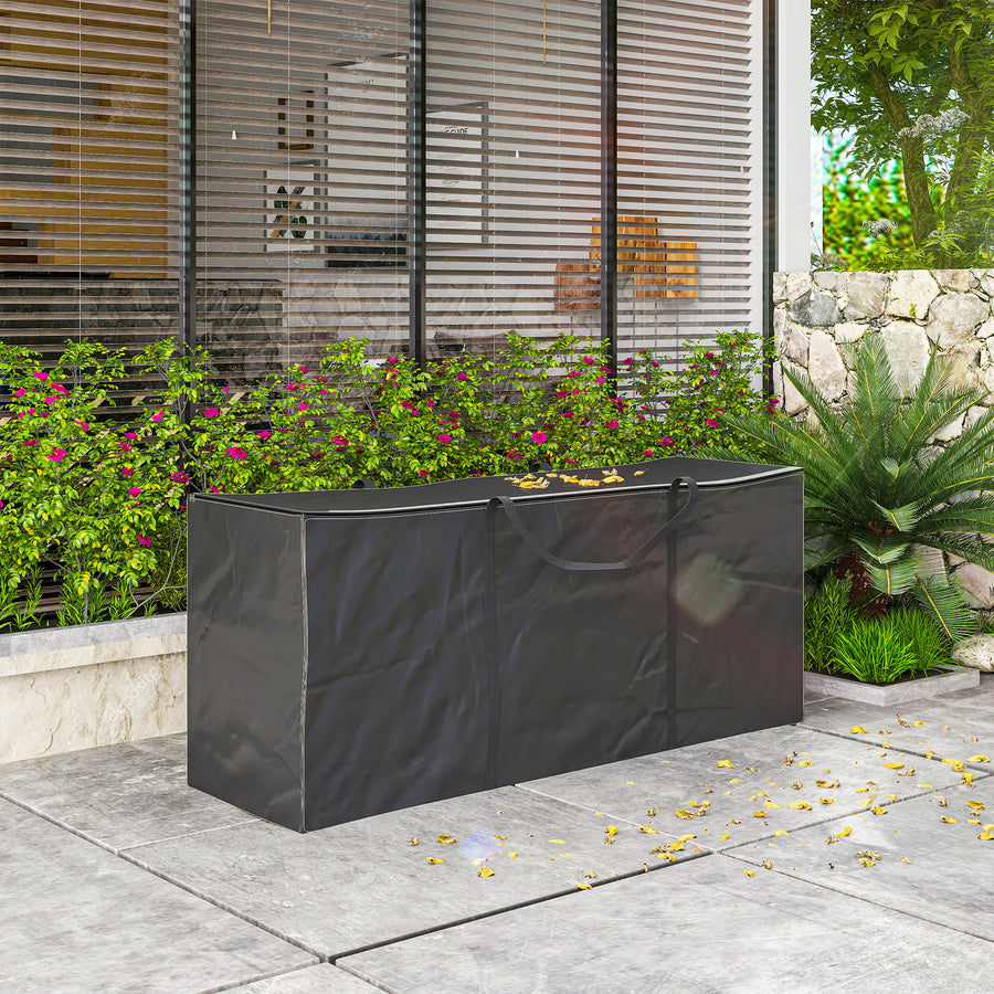 720 L Waterproof Garden Cushion Storage Bag - Black