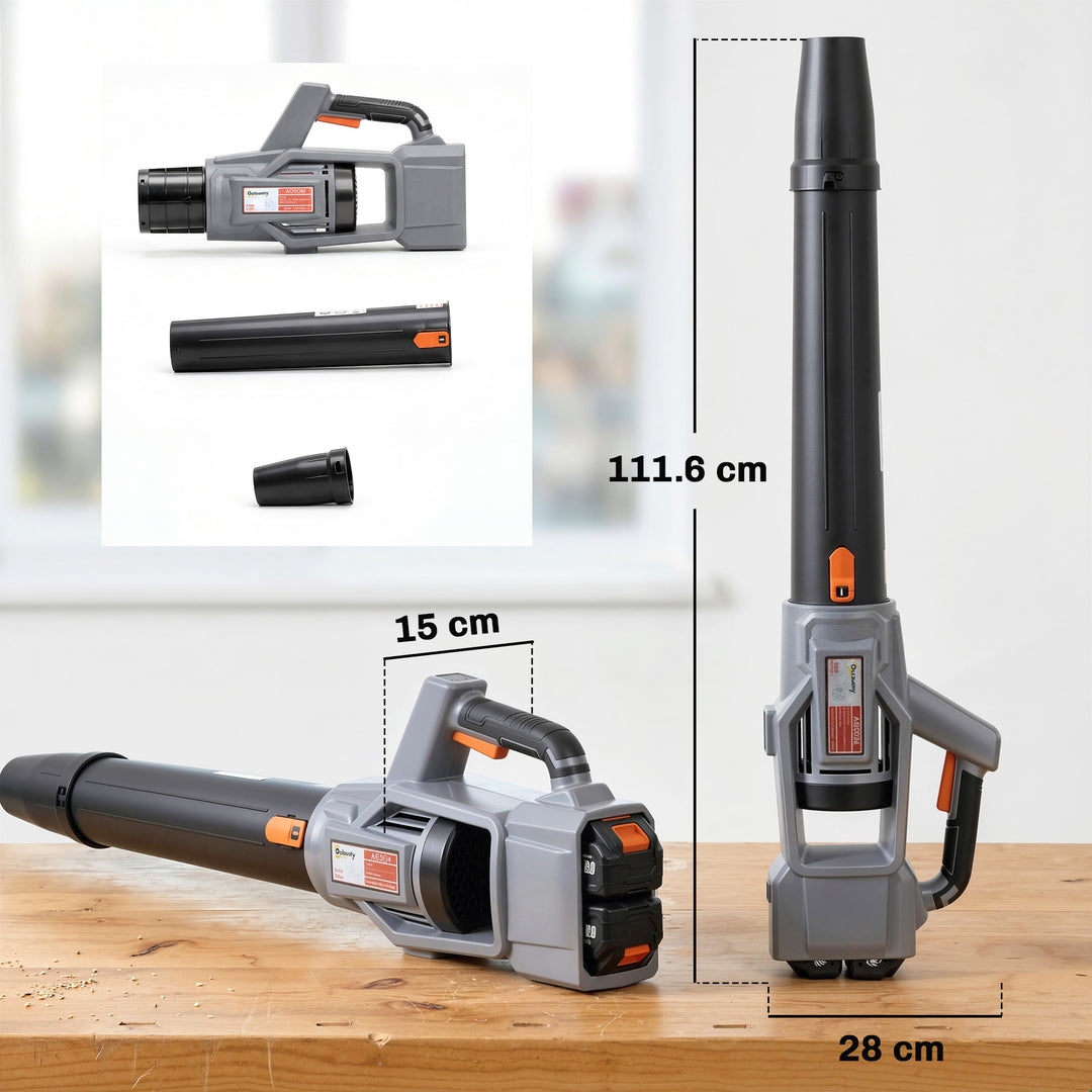 Leaf Blower Cordless with 2 x 4000mAh Batteries &amp; Charger, 36V Lightwe