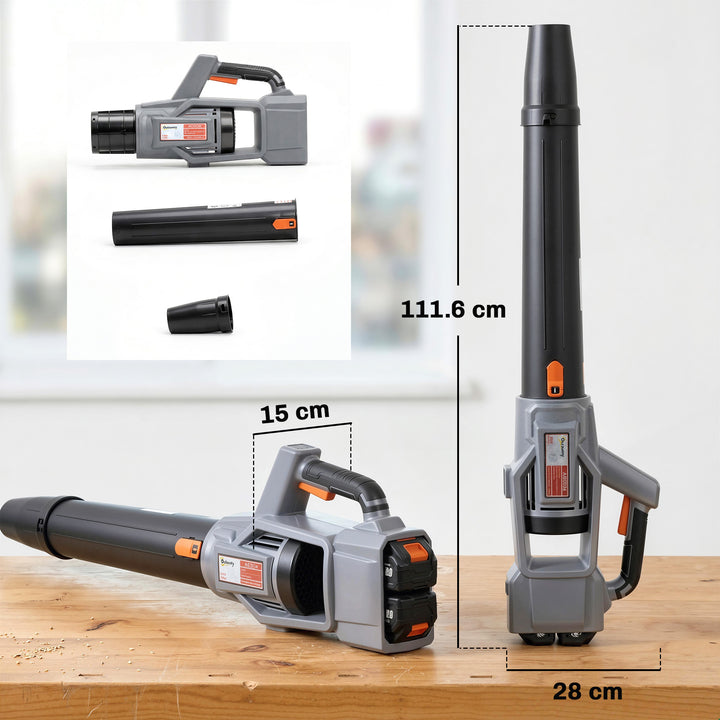 Leaf Blower Cordless with 2 x 4000mAh Batteries &amp; Charger, 36V Lightwe
