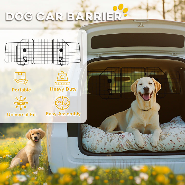 Dog Guard for Cars, Vans, Vehicles, with 93-150cm Adjustable Width