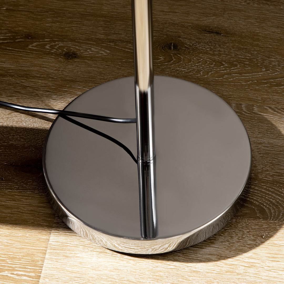 MCL Crystal Floor Lamps for Living Room Bedroom with 5 Light, Modern Upright Standing Lamp, 34x25x156cm, Silver