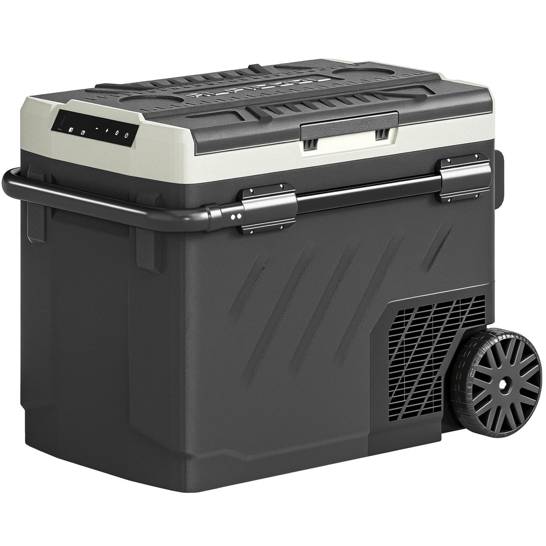 49L Compressor Car Fridge Freezer, Dual Zone Camping Refrigerator with