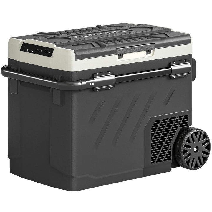 49L Compressor Car Fridge Freezer, Dual Zone Camping Refrigerator with