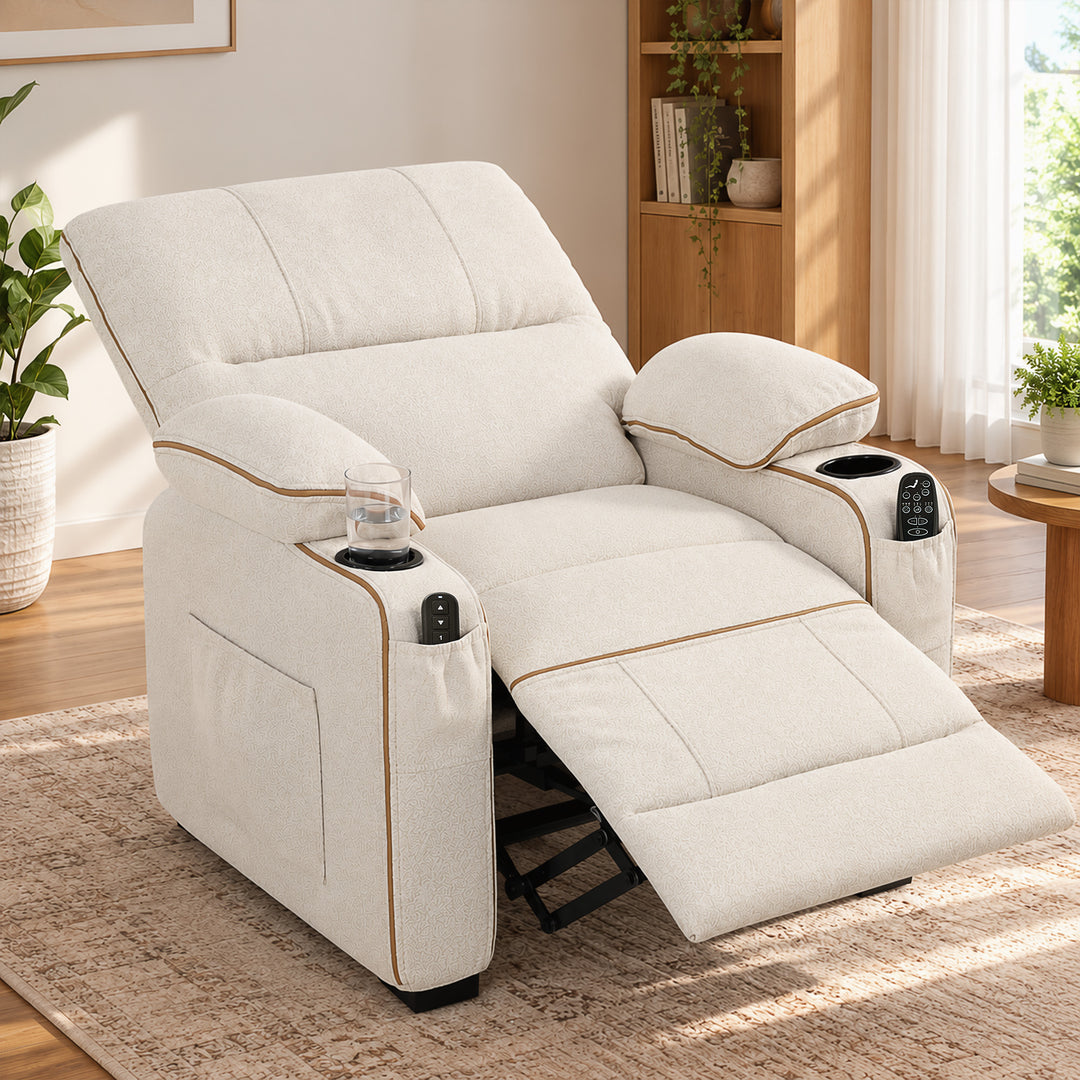 Electric Massage Recliner Armchair with Vibration, Heat - view 2